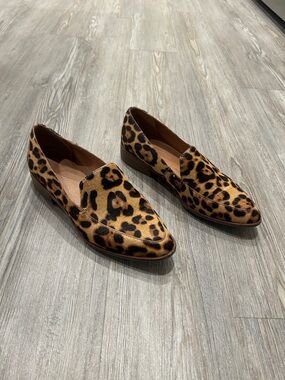 Madewell Frances Loafer in leopard-printed calf hair size 8